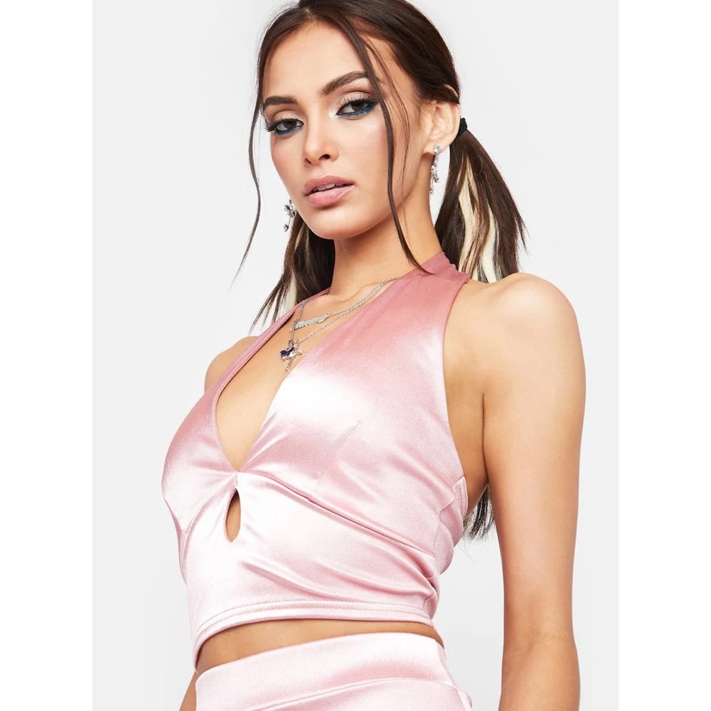 NGOrder Satin Halter Top